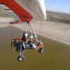 Larry and Judy flying around Lake Alexandrina and Strathalbyn